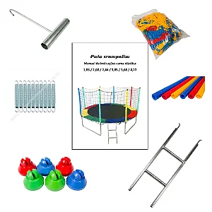 Cama Elástica Pula Pula 1,44 M Infantil Colorida 100% Nacional - Suporta 50 Kg