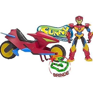 Brinquedo moto axel boneco articulado power players 5vnny