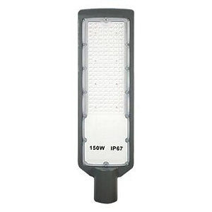 Luminária LED pública slim 150W SMD sensor Fotocélula 6500K bivolt IP67 INMETRO.