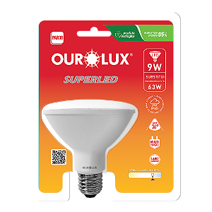 Lâmpada Superled PAR30 9W bivolt 6500K IP65 36º S.