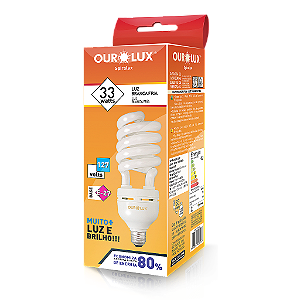 Lâmpada Fluorescente Spiralux 33W 127V 6400K.