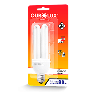Lâmpada Fluorescente 4U 30W 220V 6400K.