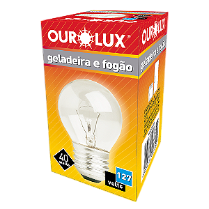 Lâmpada Incandescente Geladeira-Fogão 40W 127V.