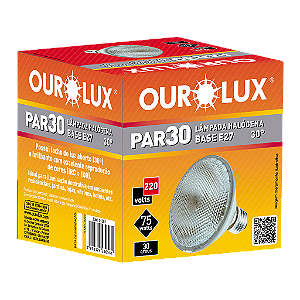 Lâmpada PAR30 75W 220V 30º Curta.