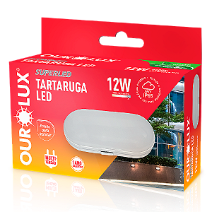 Luminária Tartaruga LED 12W bivolt 6500K IP65.