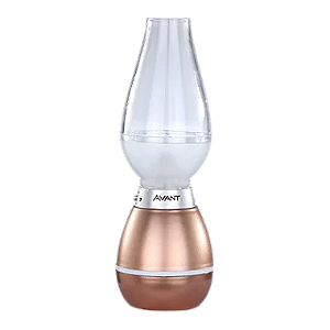 Luminária de mesa led Lampião com entrada USB 3000K 1,5W bivolt 20,4XØ7,2cm policarbonato rose.