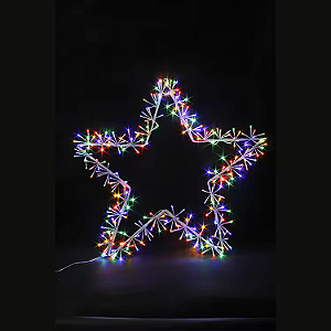 Pisca Festão 400 LEDS bolinha Colorido fio transparente bivolt 3 metros IP65 com memória.