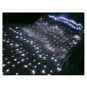 Cortina com 320 LEDs Branco Frio 8 funções fio de Fada PVC 3m x 2 metros bivolt.