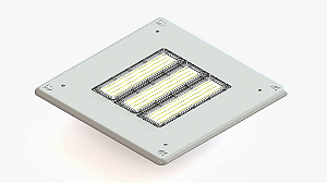 Luminária posto de combustível 200w LED Osram 18000lm IP66 bivolt.