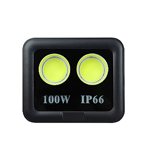 Refletor holofote LED Ultra COB 6500K 100w a prova d'água IP66.