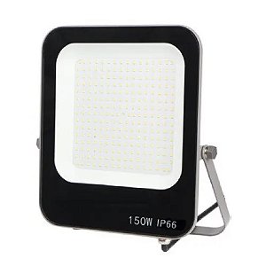 Refletor LED MAX 150W 18000 lumens 6500K branco frio SMD IP66 bivolt.