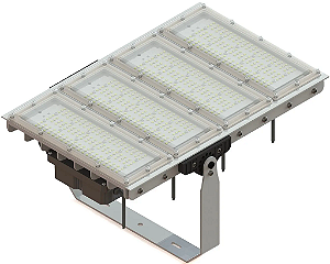 Refletor profissional LED Osram industrial 200W 24000lm IP66 bivolt.