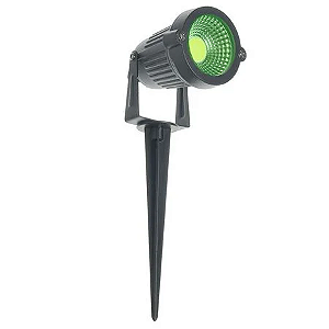 Espeto de Jardim LED COB verde 3W IP67 bivolt.