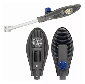 Luminária LED Pública 50W COB Sensor Fotocélula IP67 com INMETRO.