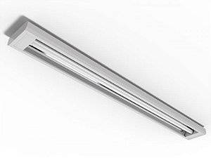 Luminária de sobrepor alto rendimento para 1 lâmpada 9/10W 60cm.