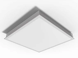 Luminária de embutir fechada com difusor leitoso para 4 lâmpadas T5 28/54W 120cm.