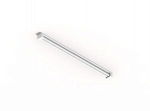 Luminária de sobrepor simples com tampas soquetes para 2 lâmpadas 18/20W 120cm.
