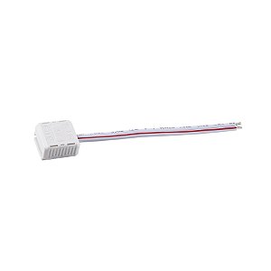 Conector 10mm 2 fios para fita LED 12W/M.