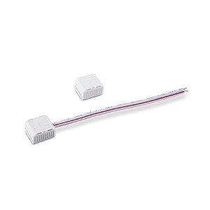 Conector 8mm 2 fios para fita LED 6W/M.