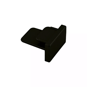 Acessório Ponteira Para Trilho de Sobrepor 2x3,5x3,3cm Alumínio Preto.