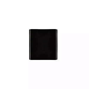 Arandela de Parede LED Prisma Quadrado Facho Duplo Aberto Externo 3000K 3W Bivolt 12x12x5cm Policarbonato Preto.