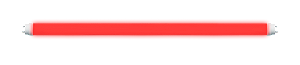 Lâmpada LED tubular vermelha 9W bivolt 60cm.