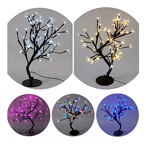 Árvore Cerejeira 48 Leds 8f Natal cores sortidas Bivolt.