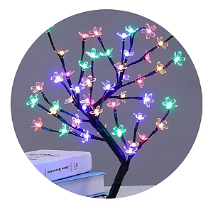 Árvore Cerejeira 48 Leds 8f Natal Colorida Bivolt.