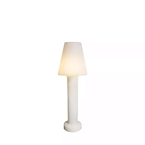 Poste Balizador Cúpula Médio Externo 57xØ18,5cm Polietileno Branco.