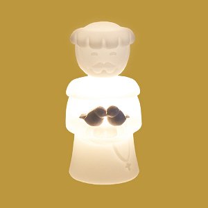 Luminária São Francisco 30x13x15cm Polietileno Branco.