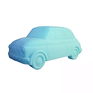 Luminária Fiat 500 15,5x15x34cm Polietileno Azul.
