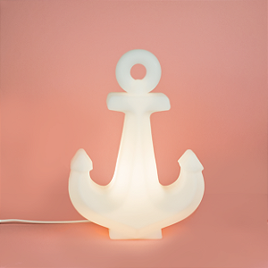 Luminária Âncora 36x25,5x12,5cm Polietileno Branco.