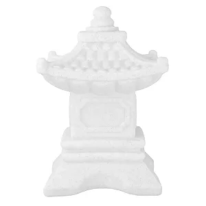 Luminária Japonesa Toro 31,5x22,5x22cm Polietileno Branco.