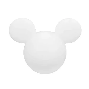 Luminária Mickey Clean 25,5x32,5x19,5cm Polietileno Branco.