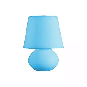 Abajur Mini Lampe Ø20x29cm Polietileno Azul.