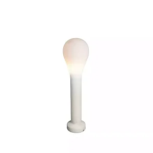 Poste Balizador Gota Médio Externo 57xØ18,5cm Polietileno Branco.