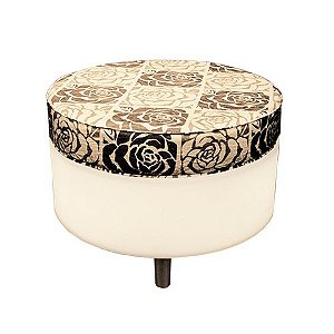Luminária Madame X Ø60x30cm Polietileno e Alumínio Branco e Preto.