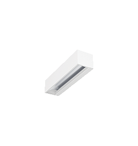 Arandela linear com iluminação assimétrica de Parede LED Retangular 3000K 9W Bivolt 29,2x7,3x6,5cm Alumínio Branco Fosco.