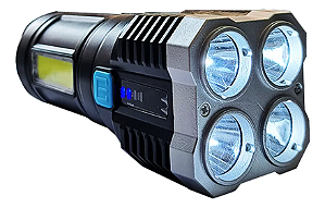 Lanterna 4 Leds À Prova D'água Luz Branca Fria 6500k P/ Ip65.