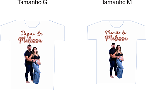 Camiseta branca estampada