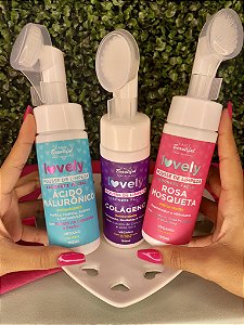 Mousse de Limpeza Sabonete Facial Lovely Face Beautiful