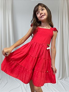 VESTIDO VERMELHO PIPOQUINHA