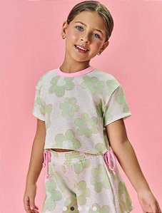 CONJUNTO FLORAL VERDE