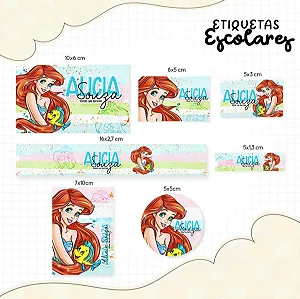Kit Etiquetas estudantil Personalizada