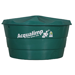 Caixa d'água verde 500L acqualimp