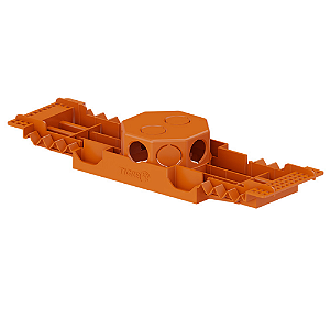 Caixa de luz octagonal com suporte tigre