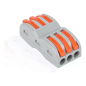 Conector emenda rápida de 3  vias