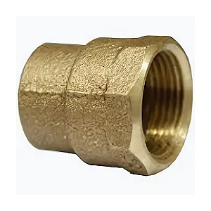 Conector latão roscável fêmea 22 mm