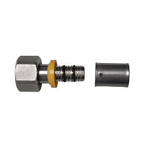 Conector roscável fêma móvel para gás 20 mm X 1/2" astra