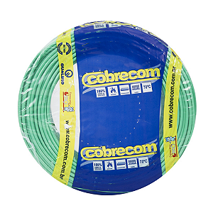Fio cabo flex 1,5 mm verde cobrecom